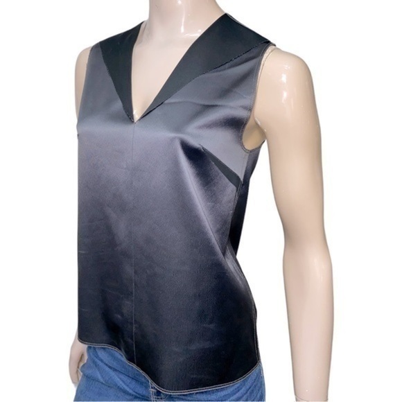 Alexander Wang Women’s Size 4 Black Reverse Side Sleeveless Tank Top - Picture 1 of 7